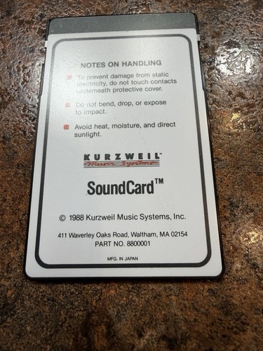 Kurzweil soundcard part - part, number