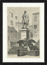 Das Manin Denkmal in Venedig Löwe Doge Herrscher Statue Flügel Faksimile_E 12218