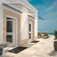 Vordach Haustür Geländer inkl. Glas