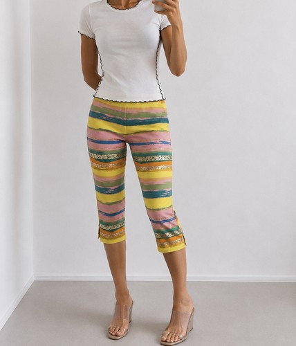 90s moschino jeans bunte - bunte, capri