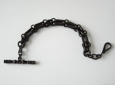 Alte Uhrenkette Metall Schwarz