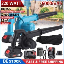 Akku Laubbläser Gebläse Laubsauger Elektrischer Staubsauger Kabellos Laubgebläse