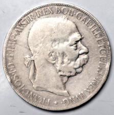 ÖSTERREICH (RDR): 5 Kronen 1900: FRANZ JOSEPH I., SILBER, ss, Be54