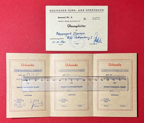 Ddr ausweis urkunde deutscher - ddr,