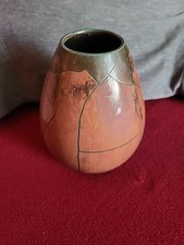 Vase Otto Keramik rostrot Reduktionsglasur