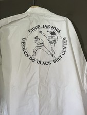 Teakwondo Anzug mit weißem Gürtel, Größe 190