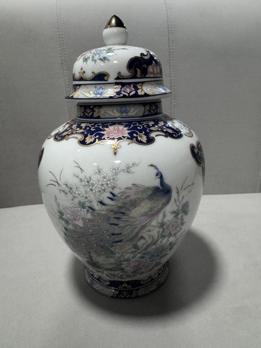 Japanische vintage deckelvase - vintage,