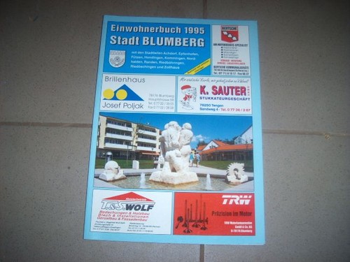 Blumberg einwohnerbuch - blumberg,,