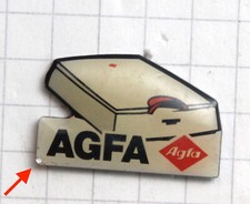 AGFA Scanner PIN Anstecknadel Button Computer Advertisement rare (Mangel > Foto)