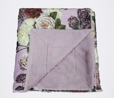 Edelzeit Plüsch2x Heimdecke Wendedecke Felloptik Englische Rose 150x200cm Rosé