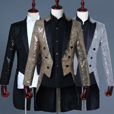 Herren Pailletten Glänzend