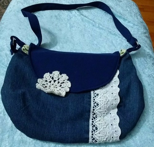 Handarbeit jeans handtasche - handarbeit,