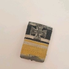 Bandschnalle Ordensspange Eisernes Kreuz II. Klasse weiteres Band stark gebr.