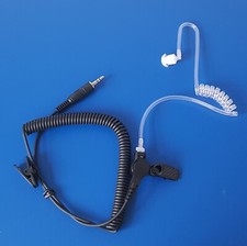 Ohrhörer Schallschlauch Klinkenstecker 3,5mm  mit GEWINDE schraubbar für Sepura 