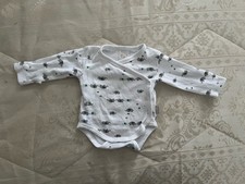 Weißer Wickelbody für Babys
