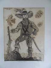 Simon Dittrich (Teplitz-Schönau *1940) EA Radierung Andreas Hofer 1767 - 1810