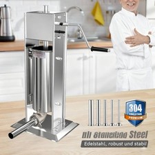 Wurstfüller Wurstmaschine Wurstfüllmaschine 5L Manuell 38/32/25/22/16mm DE