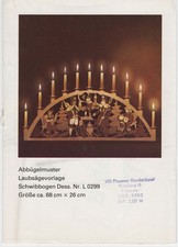 Laubsägevorlage Schwibbogen Abbügelmuster L 0299 unbenutzt