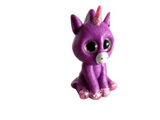 TY Beanie Boos Mini Boo Amethyst lila Einhorn Serie 3 Sammelfigur