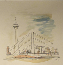 Rheinturm Brücke Original