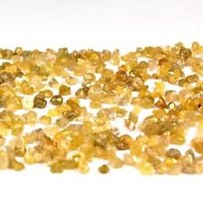 5 x Diamant gelb Ø ca. 3 mm Rohdiamant je 0,1 Karat Kt ct gebohrt