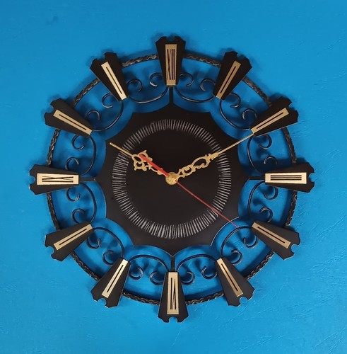 Wand uhr 33cm metall - wand-uhr,