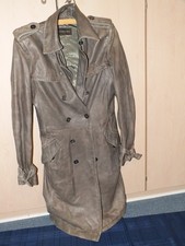 Trenchcoat  Damen Leder Mantel