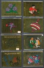 853434) Schweiz Pro Juventute Markenhefte von 1982-1991 gestempelt 
