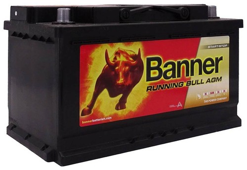 Banner running bull - banner,