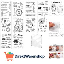 Silikonstempel Set, 10 Bögen