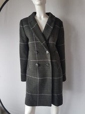 HALLHUBER Mantel check grün