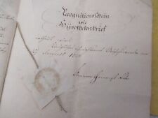 1855 HARTHAU Hypothekenbrief / 1864 RÖTSCHKE  Bischofswerda