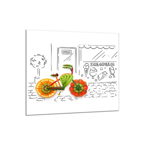 Küchenrückwand glas 65x60 - glas,