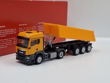 Herpa 314589 MAN TGS TM Schmitz Kipp Sattelzug kommunalorange 1:87 NEU OVP #SL23
