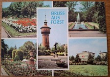 Forst (Lausitz): Karte aus DDR-Zeiten mit 5 Aufnahmen von 1968 oder älter