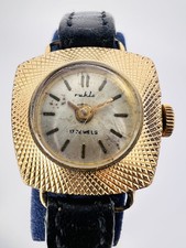 Vintage UMF Ruhla, Armbanduhr, Handaufzug, Damenuhr, 60er Jahre