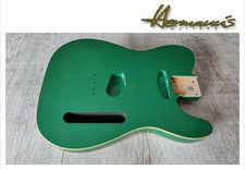Tele Erle Body, Finish Sherwood Green, Cream Bindings, SS Fräsung, nur 2,18 kg