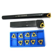 Neu Hartmetall Drehmei?el Klemmhalter Drehstahl 16x16mm Mit Wendeplatten