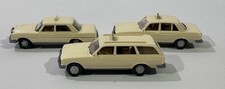 3 x Wiking Mercedes Taxi 1:87 Modellautos ohne OVP Mercedes 200 / 240 D / 250 T