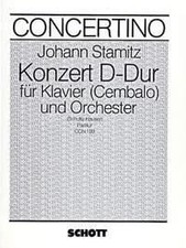 Konzert D-Dur op. 10/1 Johann Stamitz Partitur Klavier [Cembalo] und Orchester