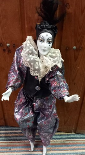 Harlekin puppe lila mit - puppe,