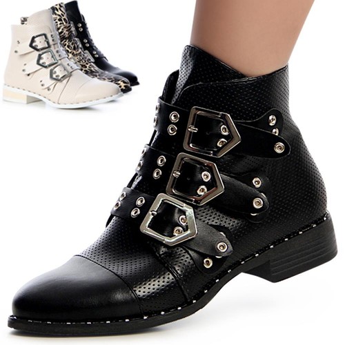 Damen nieten stiefeletten - damen,