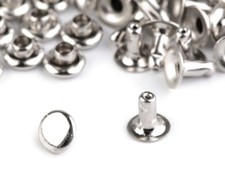 100 Nieten silber Nieten hohl