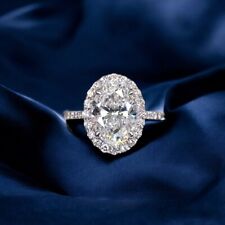 18 K Weißgold Lab Created