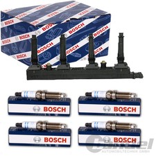 BOSCH ZÜNDSPULE + 4x BOSCH ZÜNDKERZEN passend für OPEL OMEGA B (V94) 2.2 16V