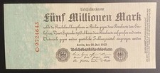 Banknote 5 Millionen Mark 1923