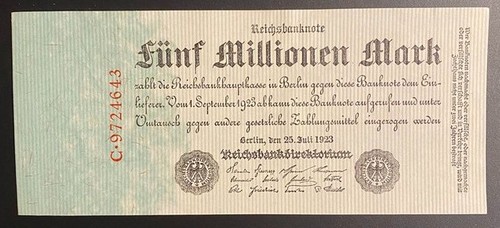 Banknote millionen mark - banknote, 5