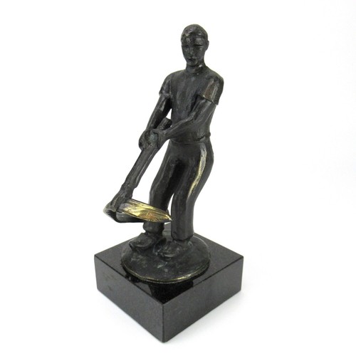 Bronze figur metallarbeiter - figur,