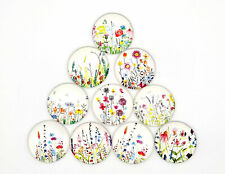 Glas Cabochon Blumenwiese 10