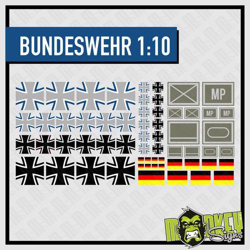 Aufkleber set 10 - set, 1:10